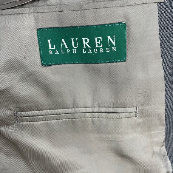 LAUREN RALPH LAUREN Mens Blazer Size 42L Brown Wool 2 Button Sport Suit Jacket - Picture 3 of 8